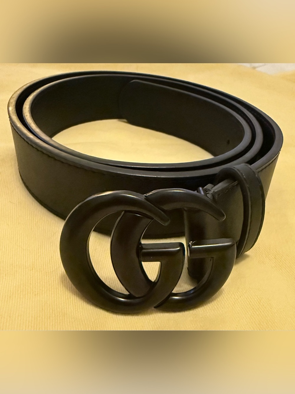 GUCCI GG Marmont Blk Leather Belt w/ Blk Matte Double G Buckle | Size 40
NWOT